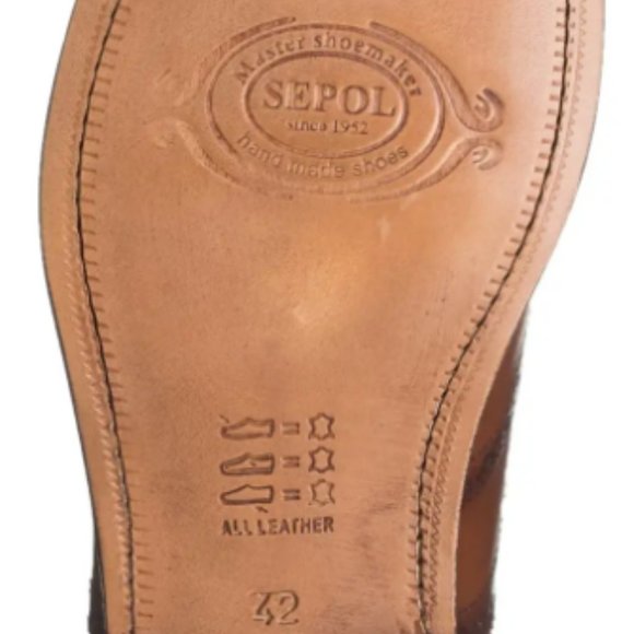 New with Box Sepol Men's Size 13 COGNAC Blake Rapid Brogue Wingtip Oxford - Picture 5 of 6